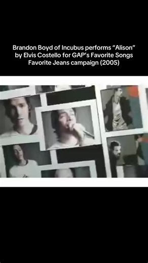 Brandon Boyd of Incubus performs “Alison” by Elvis Costello for GAP’s Favorite Songs Favorite Jeans campaign (2005) #numetal #numetalmoment #incubus