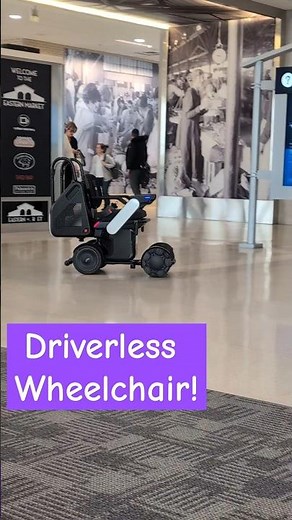 Autonomous wheelchairs at Detroit Airport