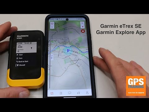 Using the Garmin Explore App alongside the eTrex SE for Navigating a Course