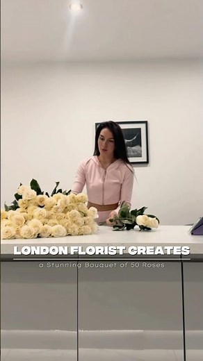 London Florist Creates a Stunning Bouquet of 50 Roses