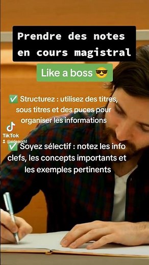 comment prendre des notes en cours magistral ?