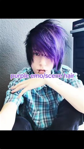 Creative Ideas for Purple Emo Scene Hair Styles