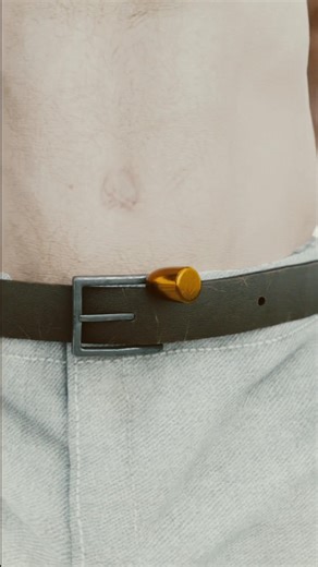 belt buckle ricochet the bullet back