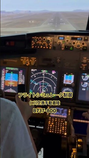 飛行シミュレーション. 手動着陸 #フライトシミュレーター #仁川空港 #B737800 #ILSアプローチ #手動着陸 #パイロット気分