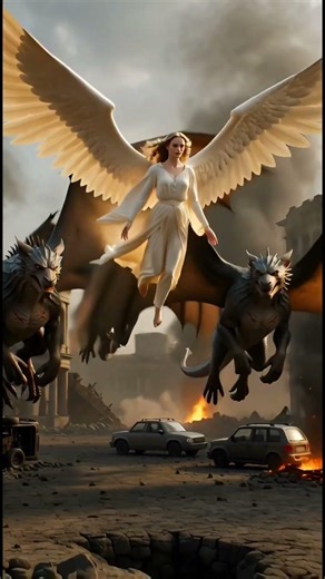 "Angels + Dragons vs Demons + Evil AI: Insane AI-Generated War! (You Won't Believe the Ending)"