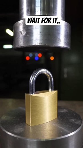 Industrial Press vs Padlock | Stress Test. #odlysatisfying