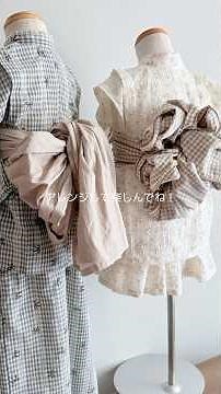 お花&リボン🎀カンタン可愛い子供兵児帯の結び方 #ハンドメイド #diy #浴衣の着付け #浴衣帯
