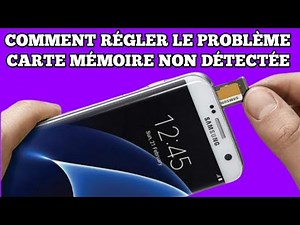 Comment régler le problème: Carte mémoire non détectée