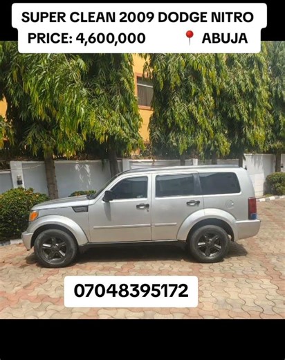 2009 DODGE NITRO,AUTOMATIC, WITH EVERYTHING WORKING PERFECT 💯 .. PRICE :4.6M APO ZONE D
