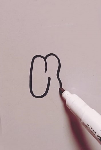 How to draw a bubble letter "K" #letter #art