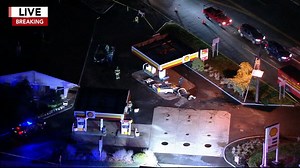 Driver crashes into pump at Shell Gas Station causing massive fuel spill in Voorhees, New Jersey, police say