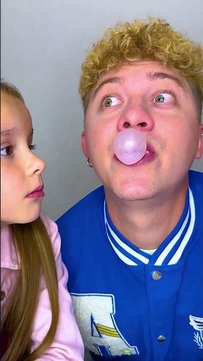 Bubble Trouble: The Hilarious Gum Challenge! 😂 #Funny #Viral