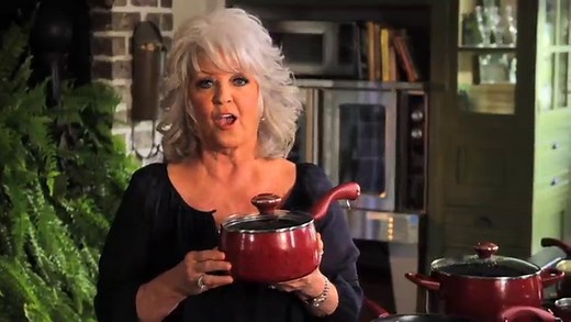 Paula Deen Signature Nonstick Cookware Pots and Pans Set, 15 Piece, Lavender Speckle