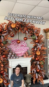 🍂 do you be-LEAF in magic? 🪄 after spending yesterday afternoon on this magical autumn archway… my answer is Y E S ! 🧡 YOU CAN RECREATE THIS! All of the foliage is from my holiday shop — we used a variety of fall sprays, some buffalo check ribbons 🎀 and some dollar tree pumpkins! This is my Michaels Christmas archway that we have transformed for every season! It’s about 8ft tall — which means it uses the same amount of foliage as one of my trees! 🤯 Lmk whatcha think of this autumn design—I’