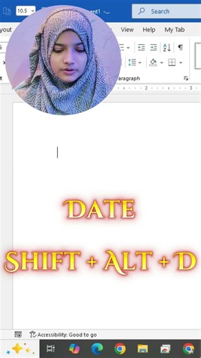 Date Time Function in Ms Word #dateshortcode #mswordtutorial #winwordclasses
