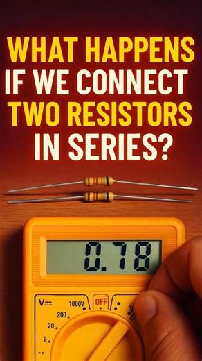 What happens if we connect two resistors in series?