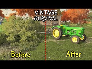 SLASHING DOWN THE OVERGROWN YARD | Vintage Survival - Episode 3