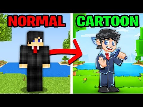 Minecraft, But You Turn into a Cartoon...