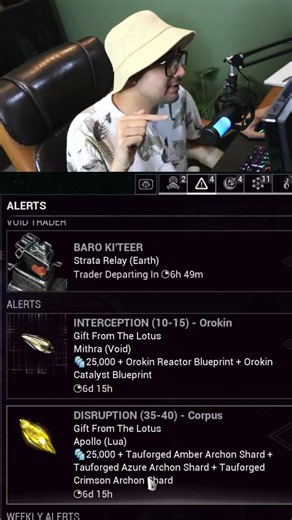 Free Orokin Catalyst + Reactor + Tauforged Shards 🎁