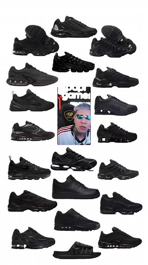 Todo preto 😍🖤 . . . . #explore #tênis #tn #nike #mizuno #tenispreto #preto