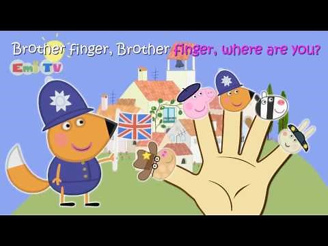 Peppa Pig Finger Family Song Nursery Rhymes Lyrics with Peppa Pig Nursery Rhymes Kids Songs
