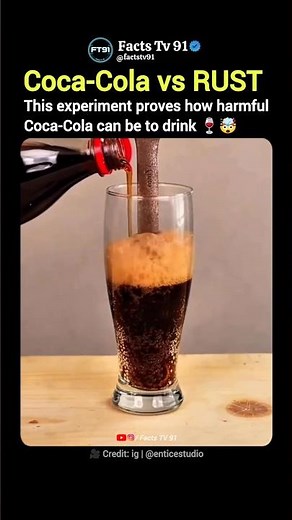 What Coca-Cola Does to Rusted Metal 🧪