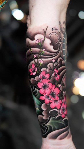 ซากุระ Tattoo Designs and Ideas | Japanese Cherry Blossom