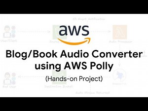 AWS Project: Convert Audio to Text using Amazon Polly | Guide to Building Book/Blog Audio Converter