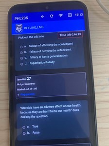Pick out the odd one:a. fallacy of affirming the consequent  ... | Filo