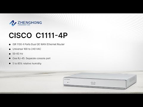 Cisco 1100 Series C1111-4P Integrated Services Router Display (On sales)