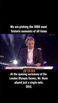 London 2012: Mr. Bean spoofed Chariots of Fire, bored on synth, cheats and wins the race.
