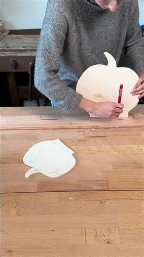 DIY Deko Kürbis aus Holz