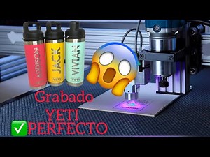 Grabado en termo YETI o en Asero inoxidable con AtomStack x20 pro configuración Lightburn perfecta😉