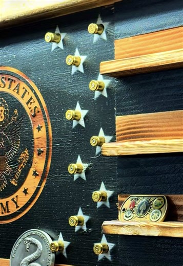 This is an epic USARMY coin display #handmade #USARMY #veteran #custom #getyours