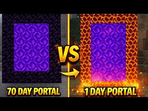 1 Day vs 7 Day portal for minecraft