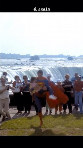 Superman Saves a Falling Boy at Niagara Falls! | Superman II #movie#shorts