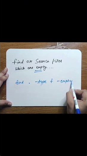 Search Empty files in Linux (RHEL8/9) | DevOps Interview