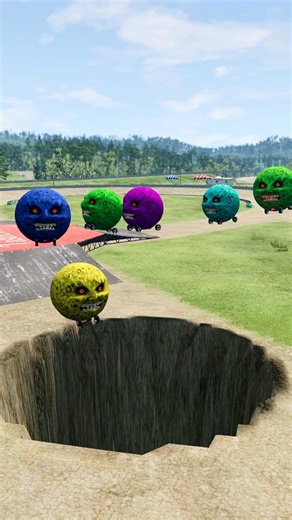 Big colour Ball vs Small Colour Ball #1 #shorts #destroy