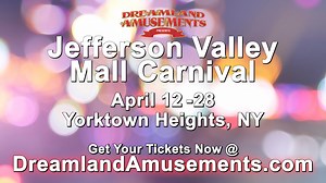 🥳 The fun has begun! The Jefferson Valley Mall Carnival is OPEN NOW and running until 4/28! 🎡 Experience the thrill of the rides, indulge in delicious treats, and enjoy fun games! ⏰ Don't miss our $20 FLASH SALE on Unlimited Ride Wristbands, sale ends at midnight on 4/14! 🎟️ https://dreamlandamusements.com/upcoming-events-amusement-carnival/jefferson-valley-mall-carnival/?utm_source=meta&utm_medium=paid social&utm_campaign=jefferson valley regular sale 📍 650 Lee Blvd, Yorktown Heights, NY 10