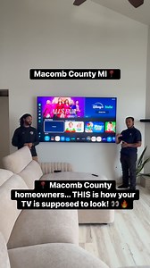 Macomb County MI  Another flawless TV install by Titan Mounting...
