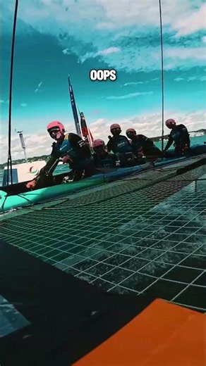 Just a little bump! 🤕 #SailGP #sailing #racing