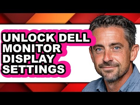 How to Unlock Dell Monitor Display Settings (easy Method)