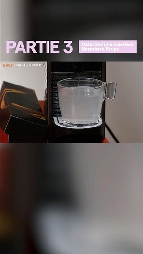 👉 Détartrer une cafetière Nespresso Krups - Étape 3 | #shorts