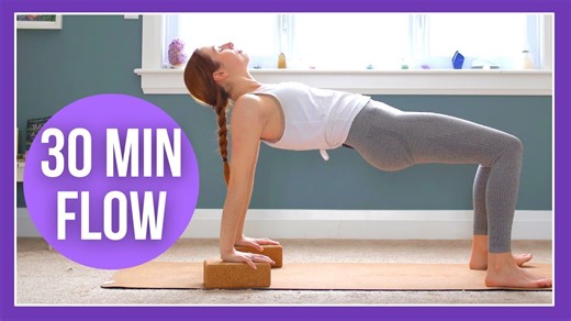🧘‍♂️ 30-Minute Intermediate Yoga with Blocks – Curiosity Over Judgment