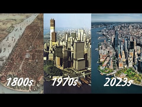 Evolution of New York city (NY) 1800s-2023s