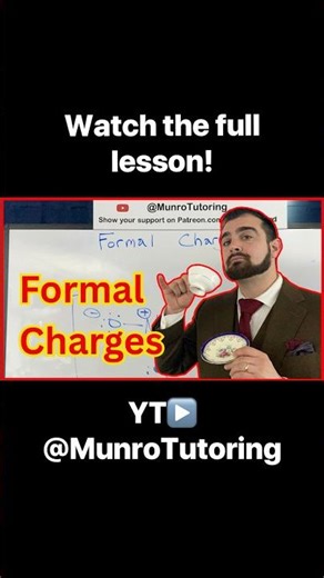 😆😆 check out the full lesson on formal charges in Lewis structures. #chemistry #lewisstructure