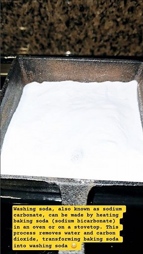 How to Convert Baking Soda into Washing Soda. 重曹を加熱すると炭酸ソーダになるよ☺ #cleaning #lifehacks #science #理科