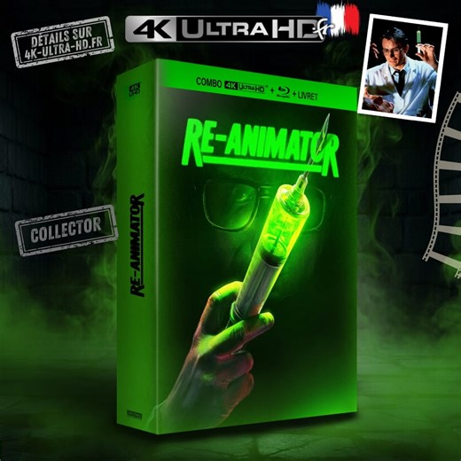 Re-Animator 4K Collector Blu-ray UHD 1985