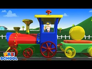 Shapes Train Song Preschool Nursery Rhyme For Babies