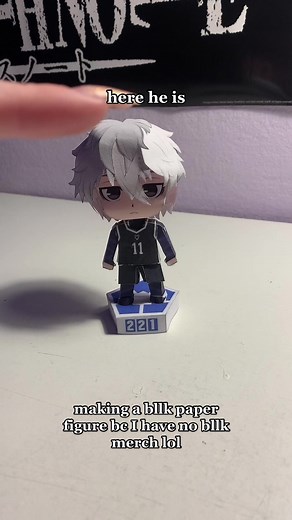 Creating a Blue Lock Papercraft Figure | Nagi Seishiro Design